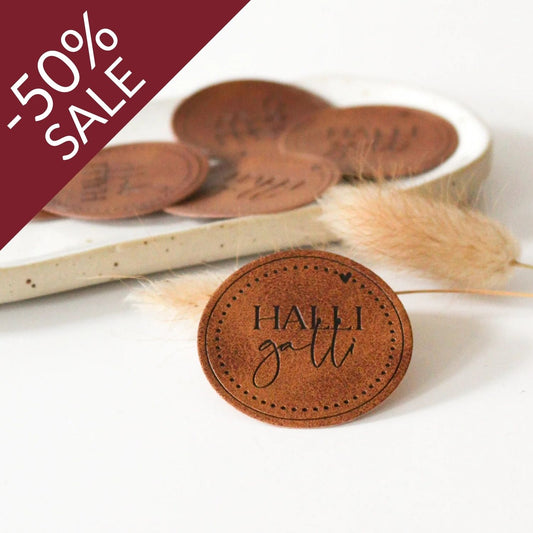 Kunstlederlabel "Halli Galli"