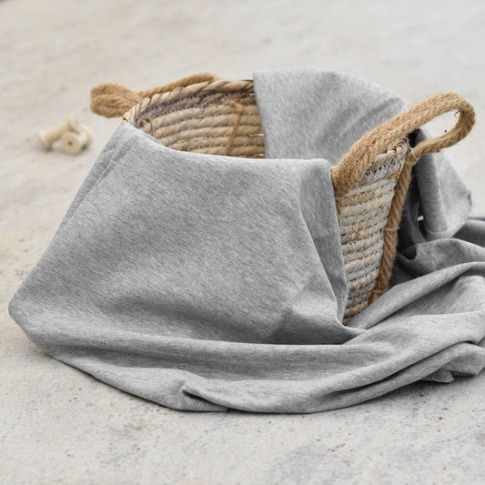 French Terry Grau meliert (Farbe 037)