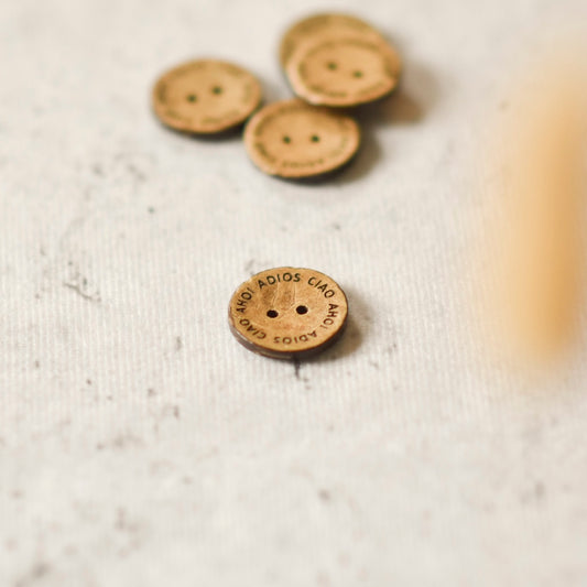 Kokosknopf 20mm Adios Ciao