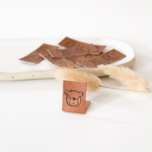 Kunstleder Klapplabel "Bärig"