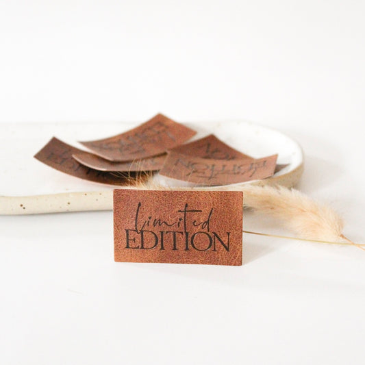 Kunstlederlabel "Limited Edition"