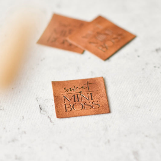 Kunstlederlabel "Sweet Mini Boss"