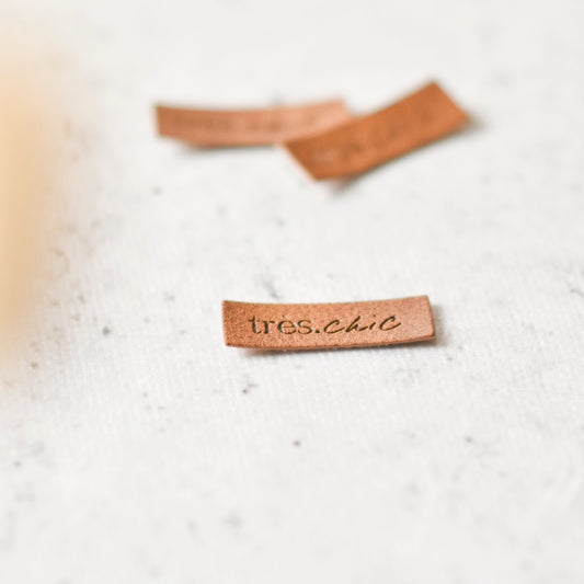 Kunstlederlabel "Trés chic"
