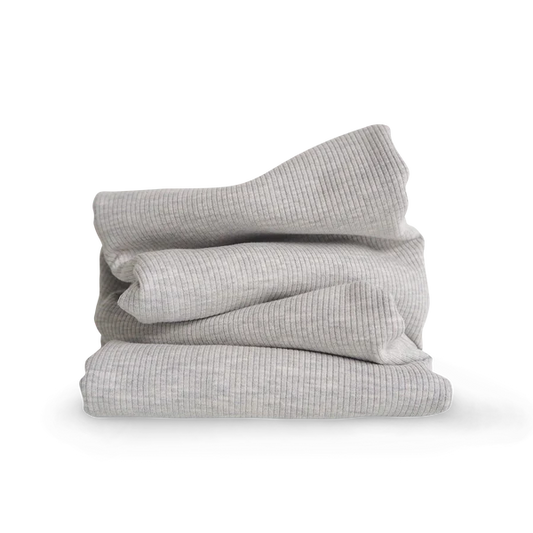 Rib Jersey Grau meliert (Farbe 037)