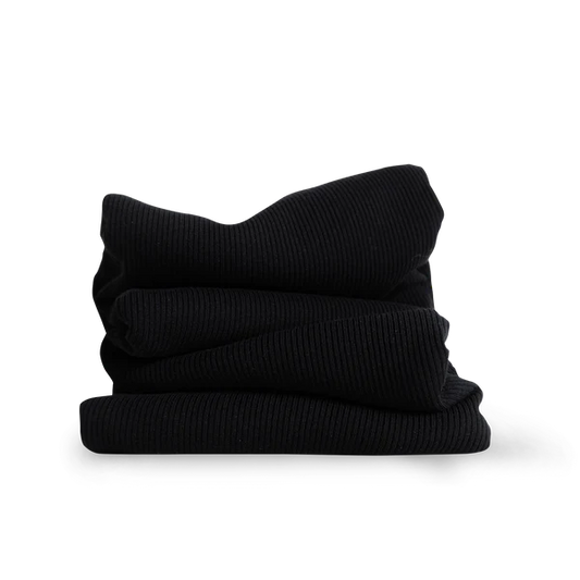 Rib Jersey Schwarz (Farbe 040)