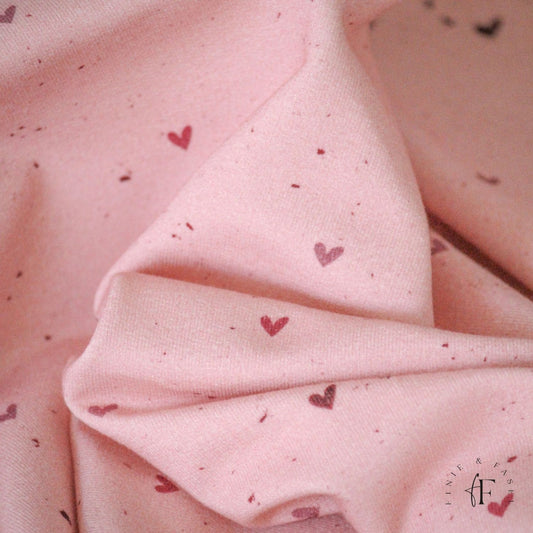 French Terry Berry Heart Konfetti