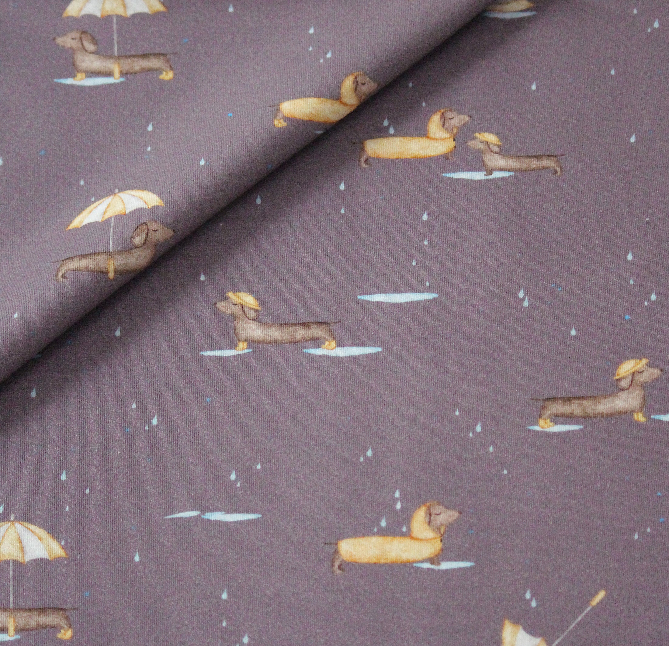 French Terry Patschedackel mauve