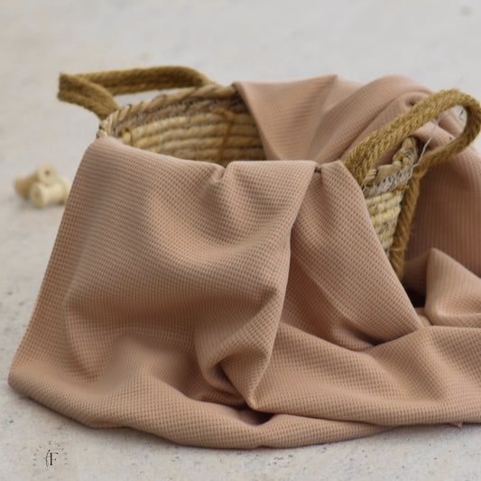 Waffeljersey Cappuccino (Farbe 009)