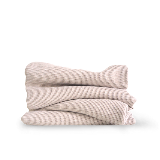 Waffeljersey Mandel meliert (Farbe 004)