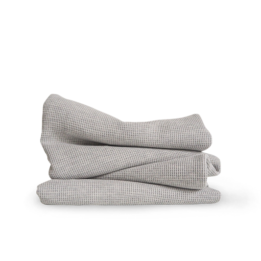 Waffeljersey Grau meliert (Farbe 037)