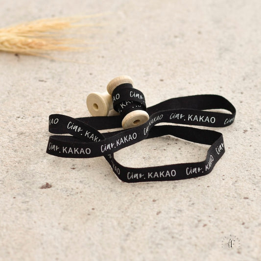 Designband schwarz "ciao kakao"