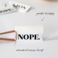 Bild in Galerie-Betrachter laden, Weblabel cremeweiß "NOPE"