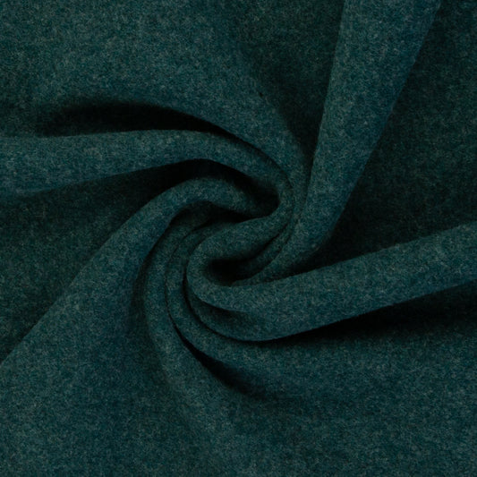 Vorbestellung Merino Wollfleece Petrolgrün