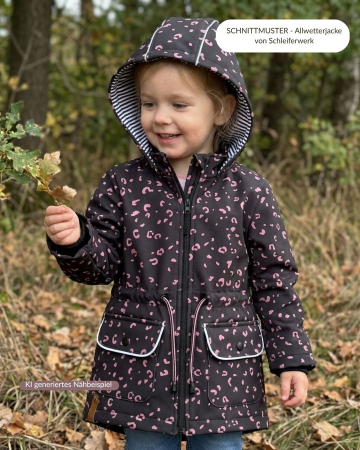 Vorbestellung Softshell Black Leo pink