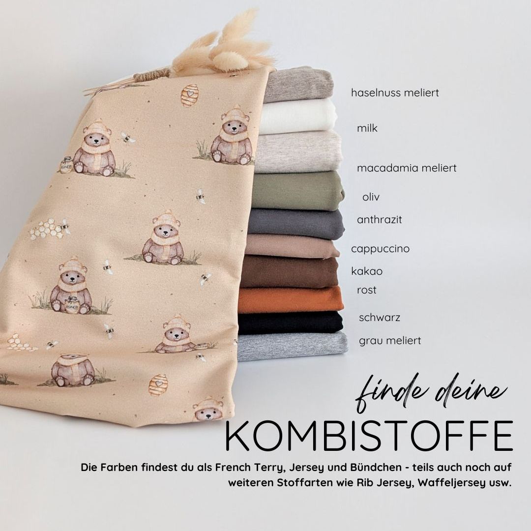 Vorbestellung French Terry Honigbär senf
