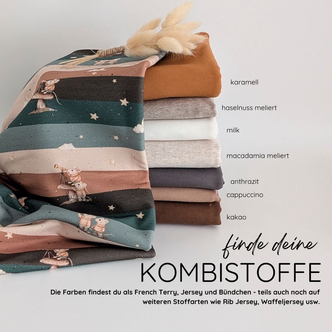 French Terry Mausblick karamell