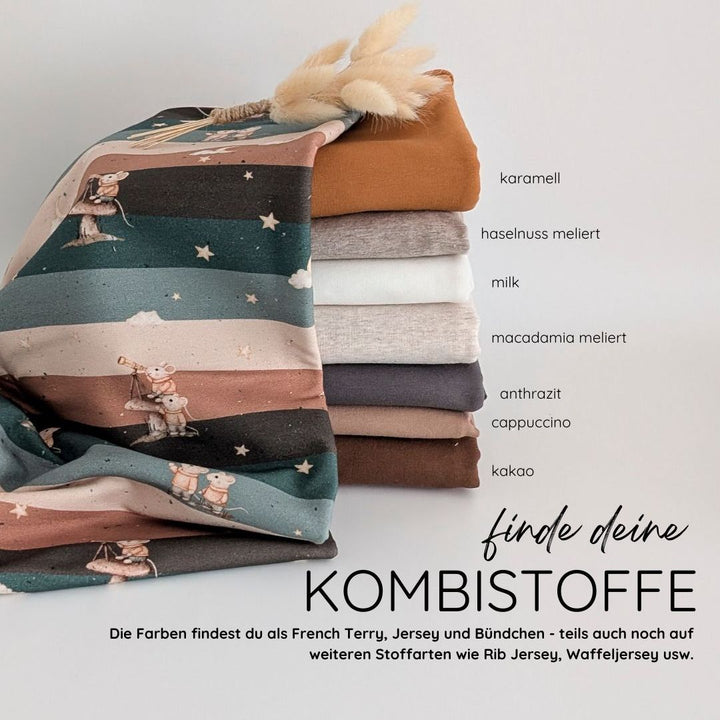 French Terry Mausblick karamell
