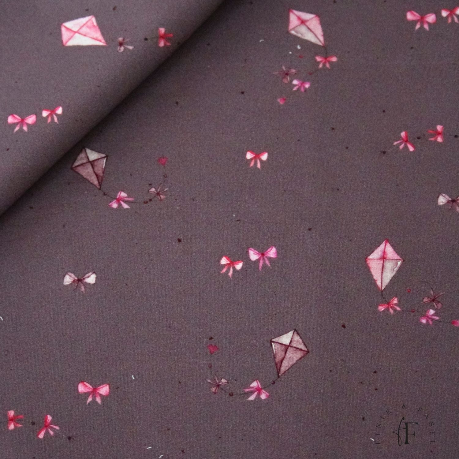 Vorbestellung French Terry Drachensteigen mauve