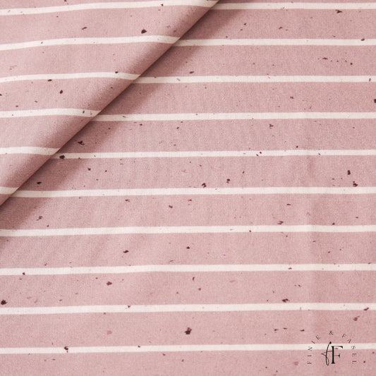 Vorbestellung French Terry Streifen rosé