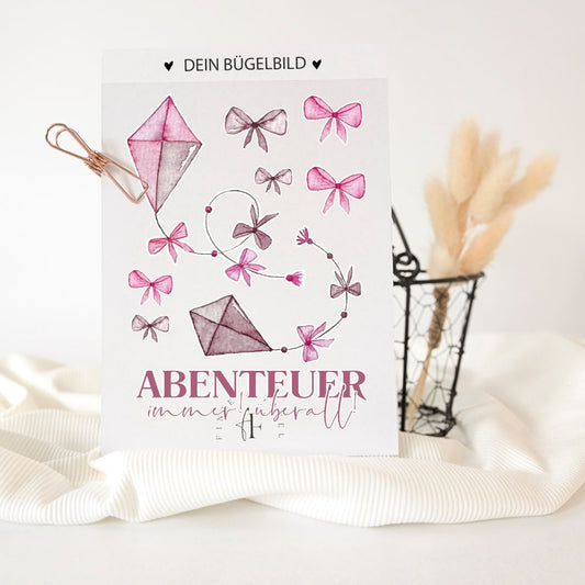 Bügelbild Pinke Drachen