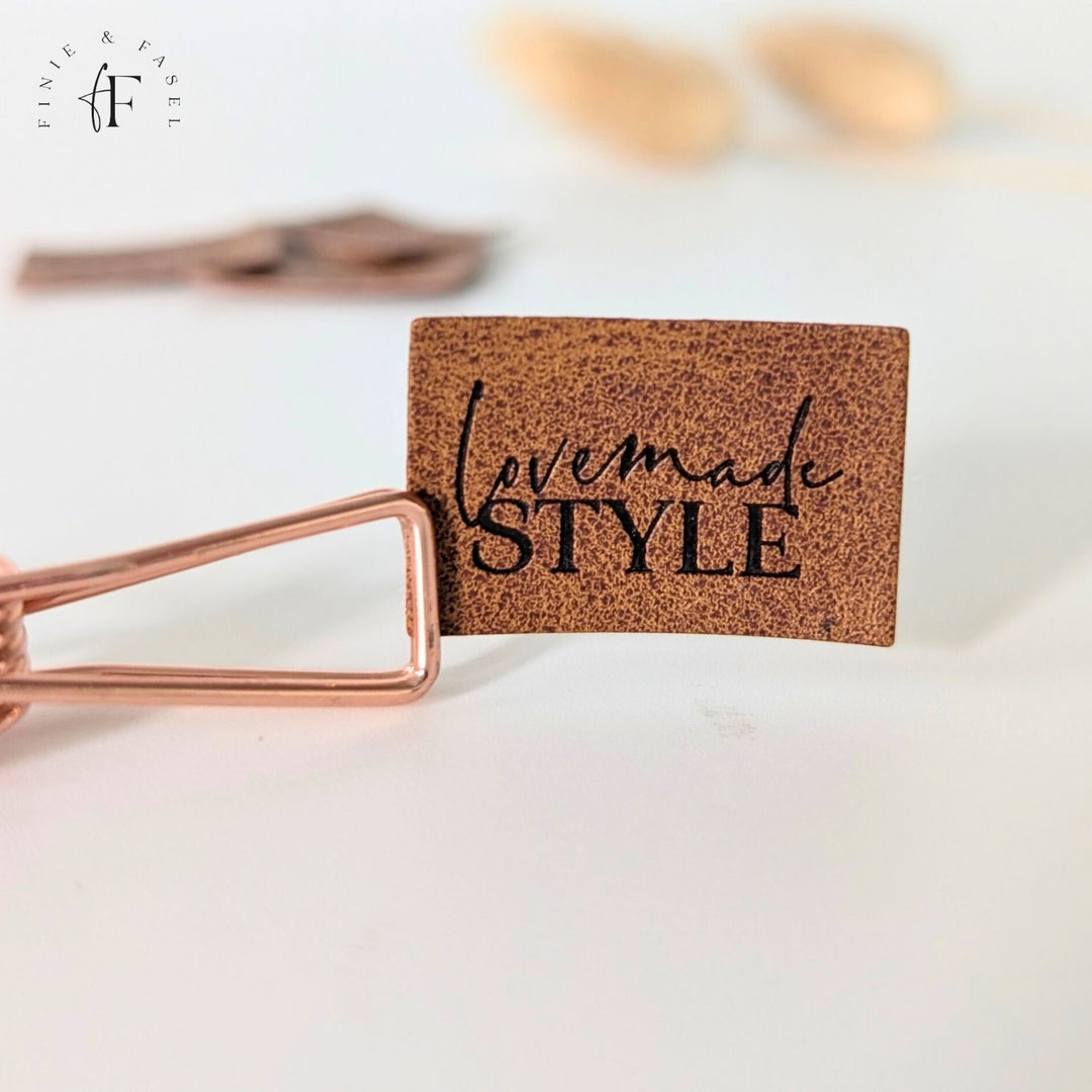 Kunstlederlabel "Lovemade Style"