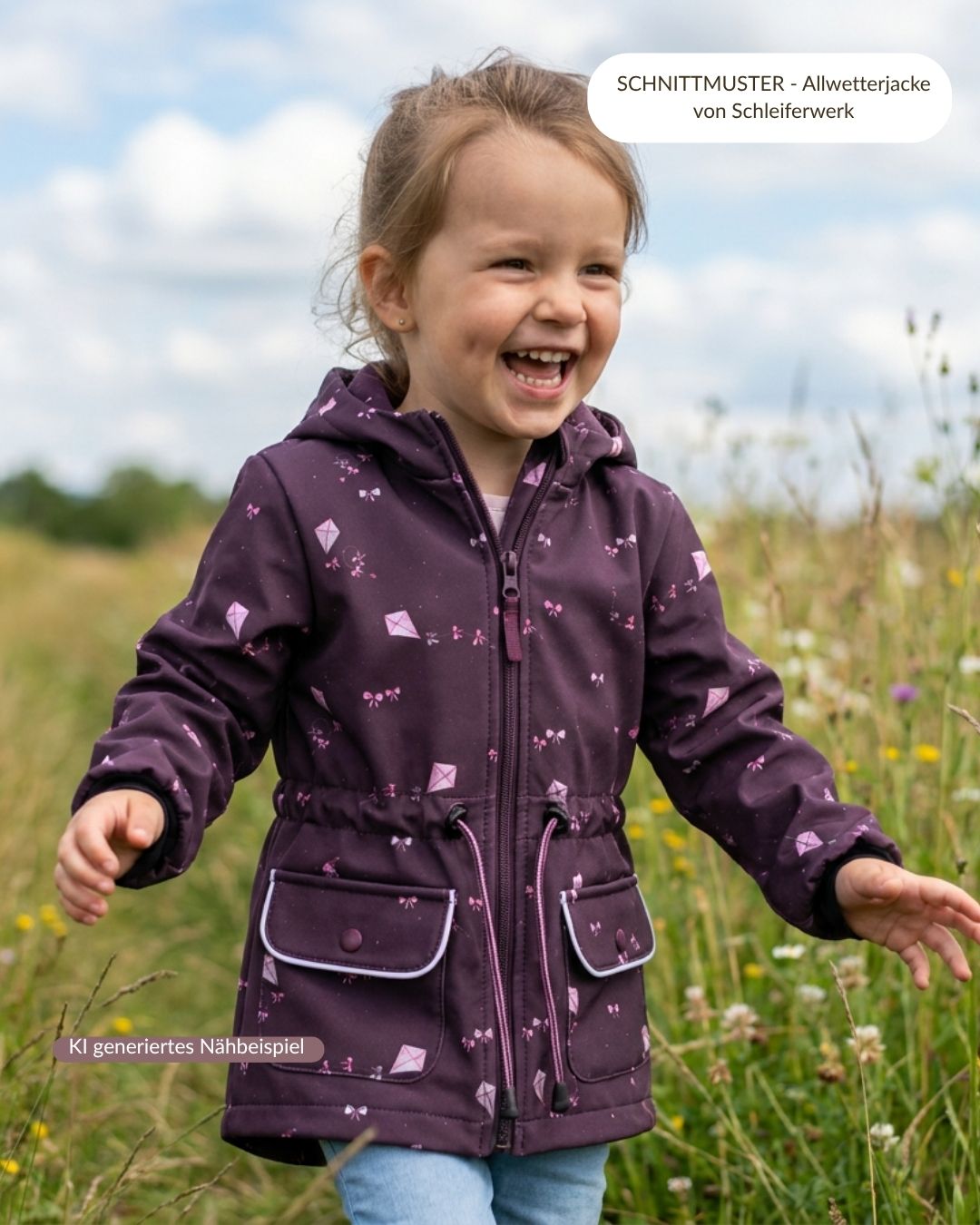Vorbestellung Softshell Pinke Drachen brombeer