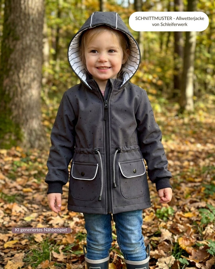 Vorbestellung Softshell Black Heart Konfetti