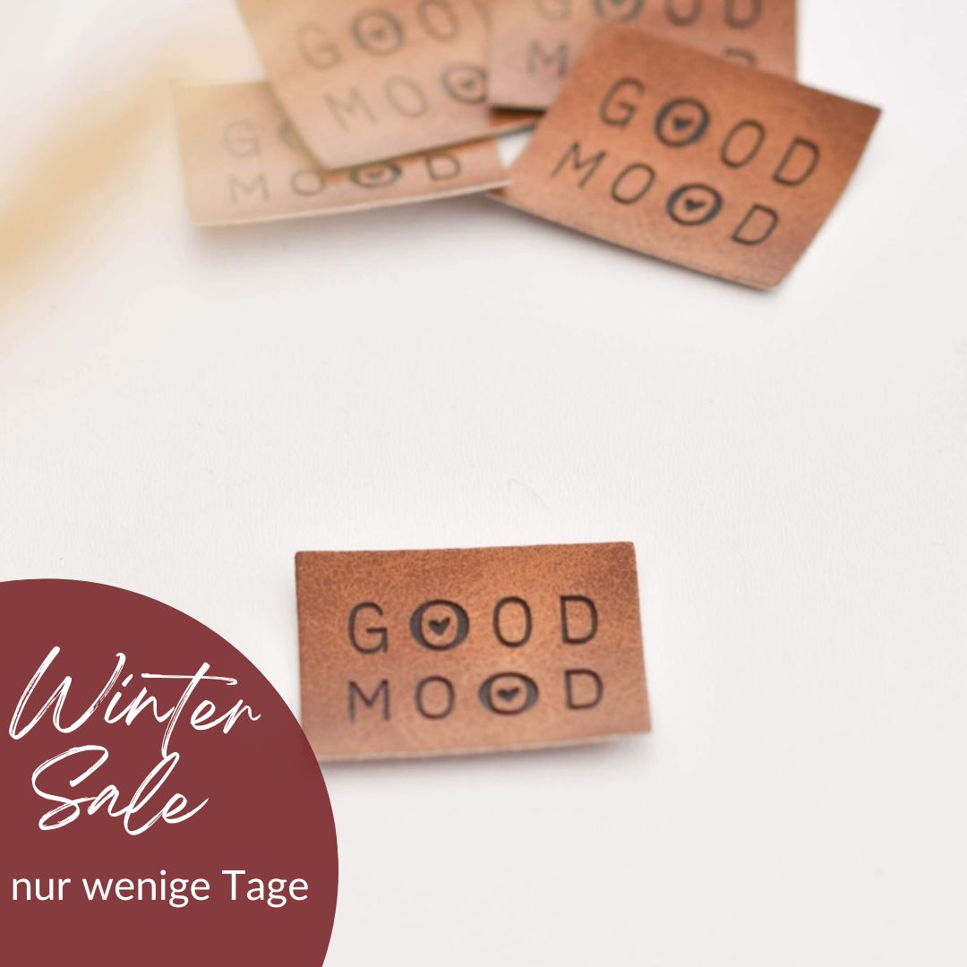 Kunstlederlabel "Good Mood"