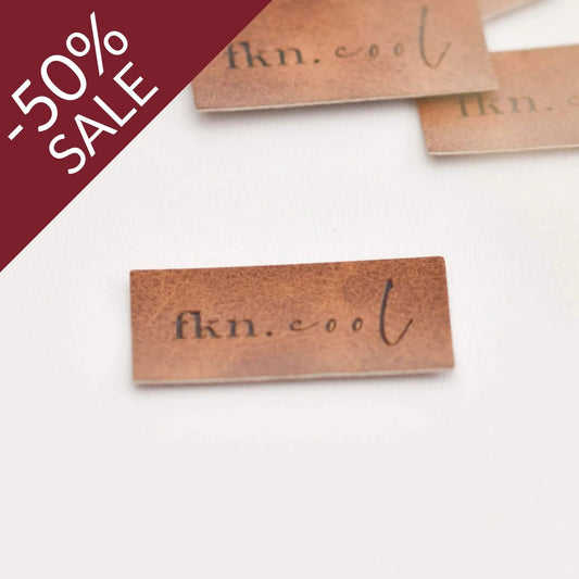 Kunstlederlabel "fnk cool"
