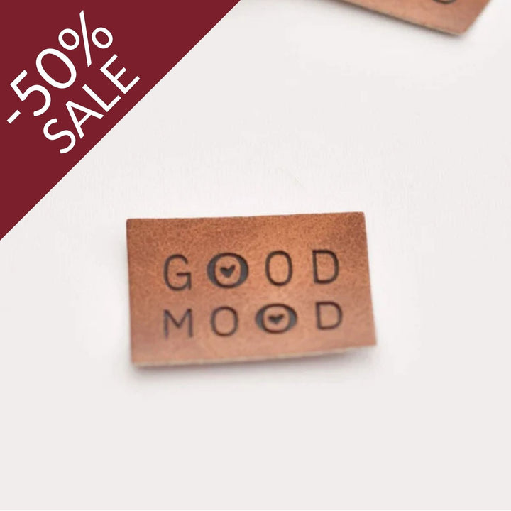 Kunstlederlabel "Good Mood"