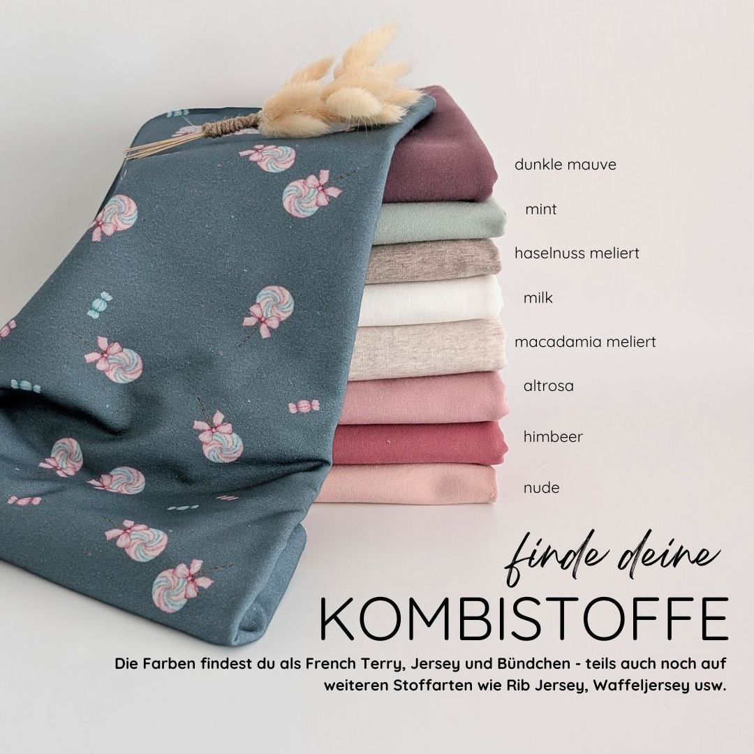 Vorbestellung French Terry Lolli petrol