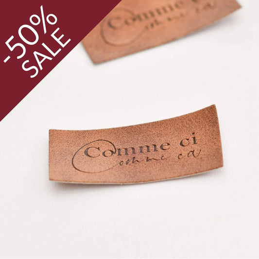 Kunstlederlabel "Comme Ci Comme Ca"