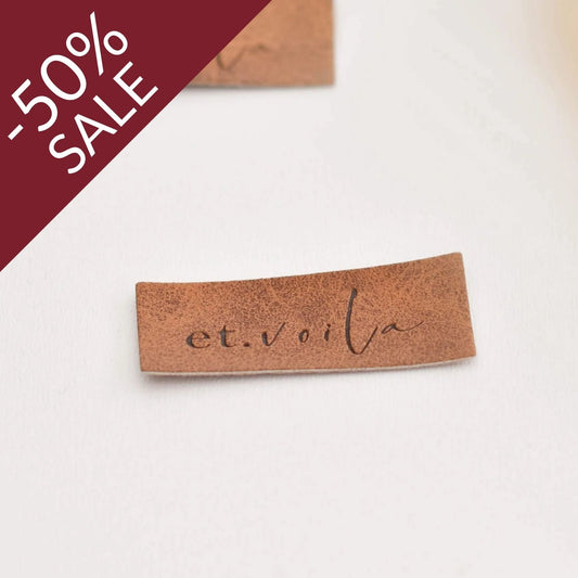Kunstlederlabel "Et Voila"
