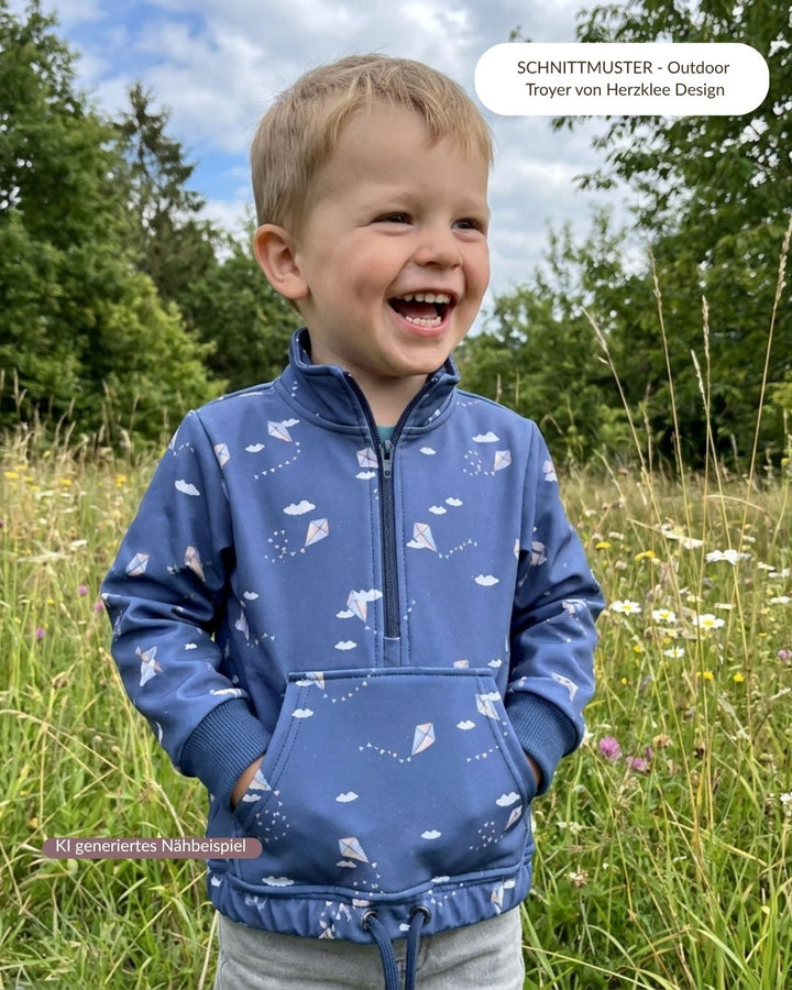 Vorbestellung Softshell Drachensteigen blau