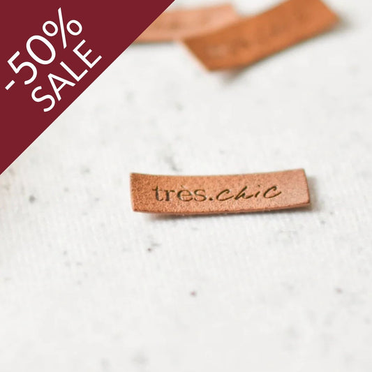 Kunstlederlabel "Trés chic"
