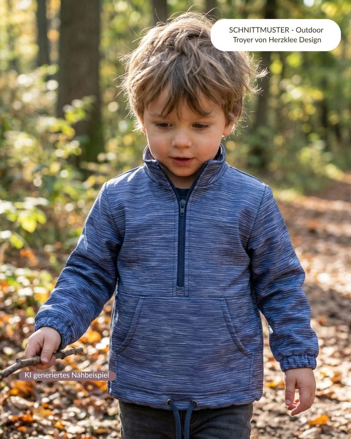 Vorbestellung Softshell Strokes blau