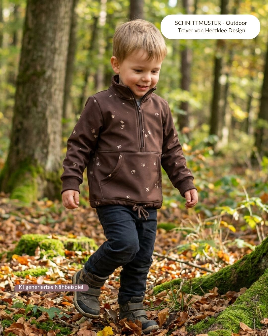 Vorbestellung Softshell Tatzen (braun)