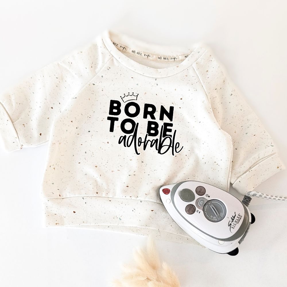 Bügelbild Born to be adorable