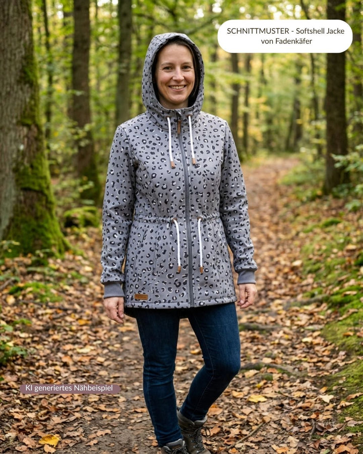 Vorbestellung Softshell Classic Leo grau