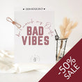 Bild in Galerie-Betrachter laden, Bügelbild Bad Vibes (beere) dont match my Outfit
