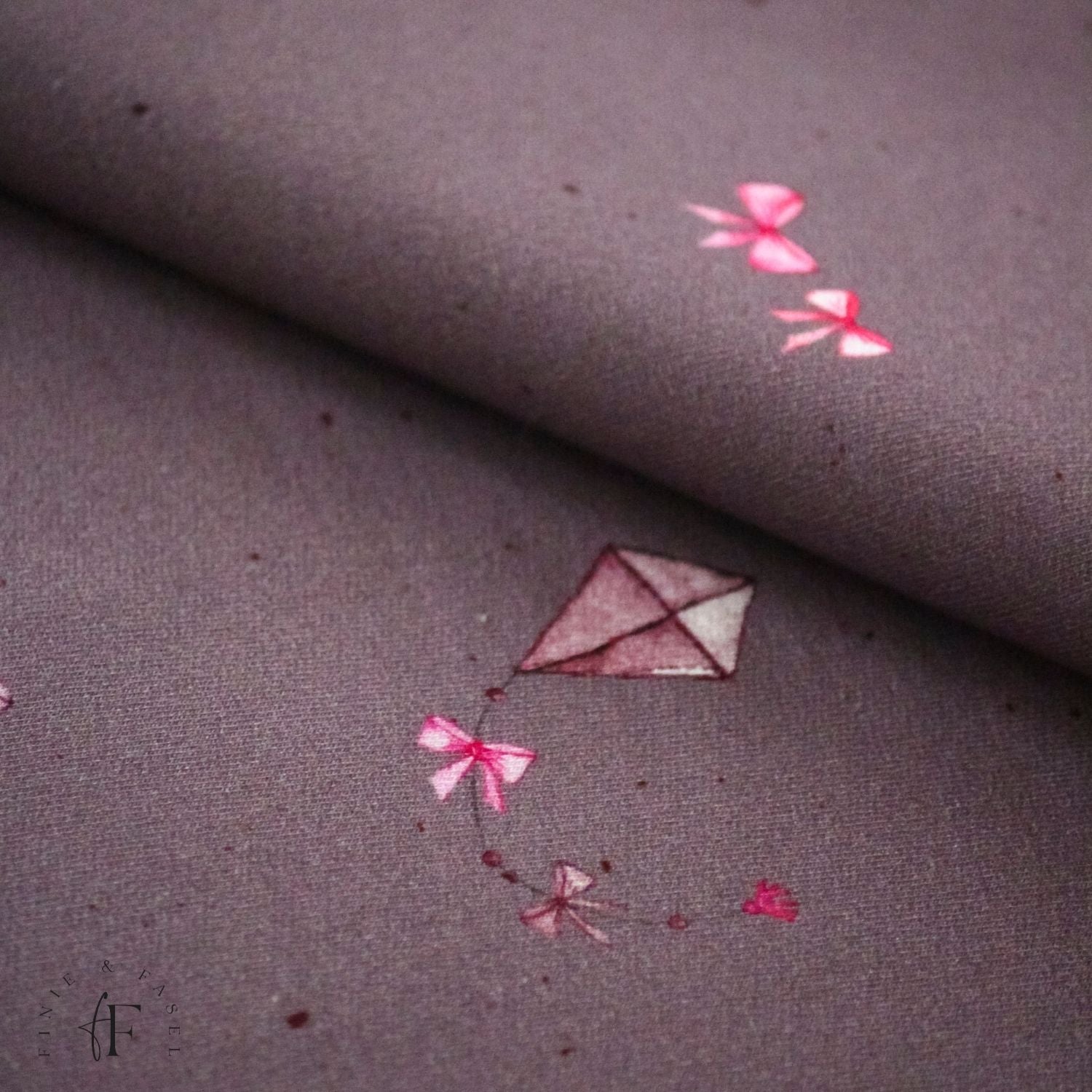 Vorbestellung French Terry Drachensteigen mauve