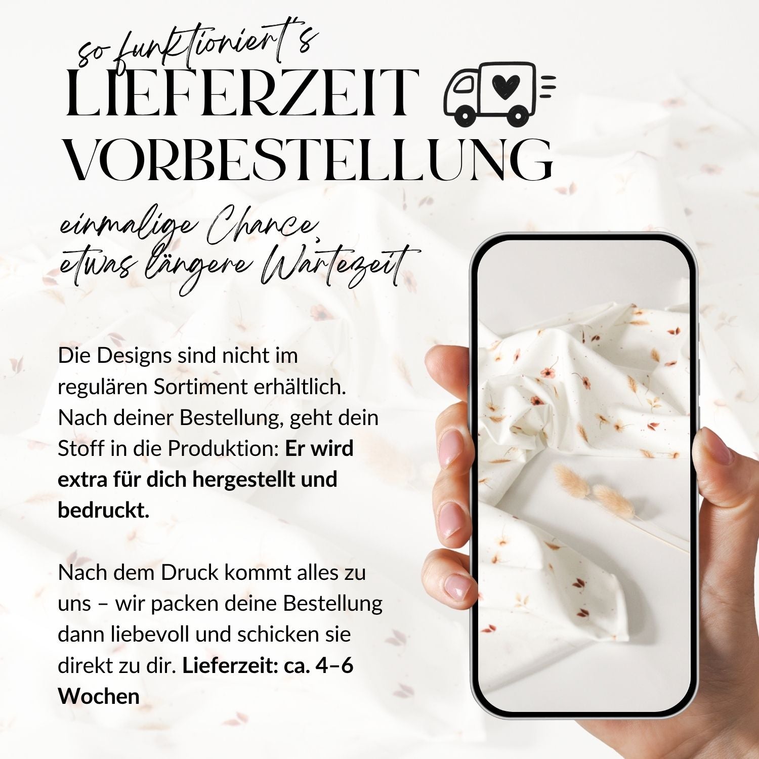 Vorbestellung French Terry Wildflora creme