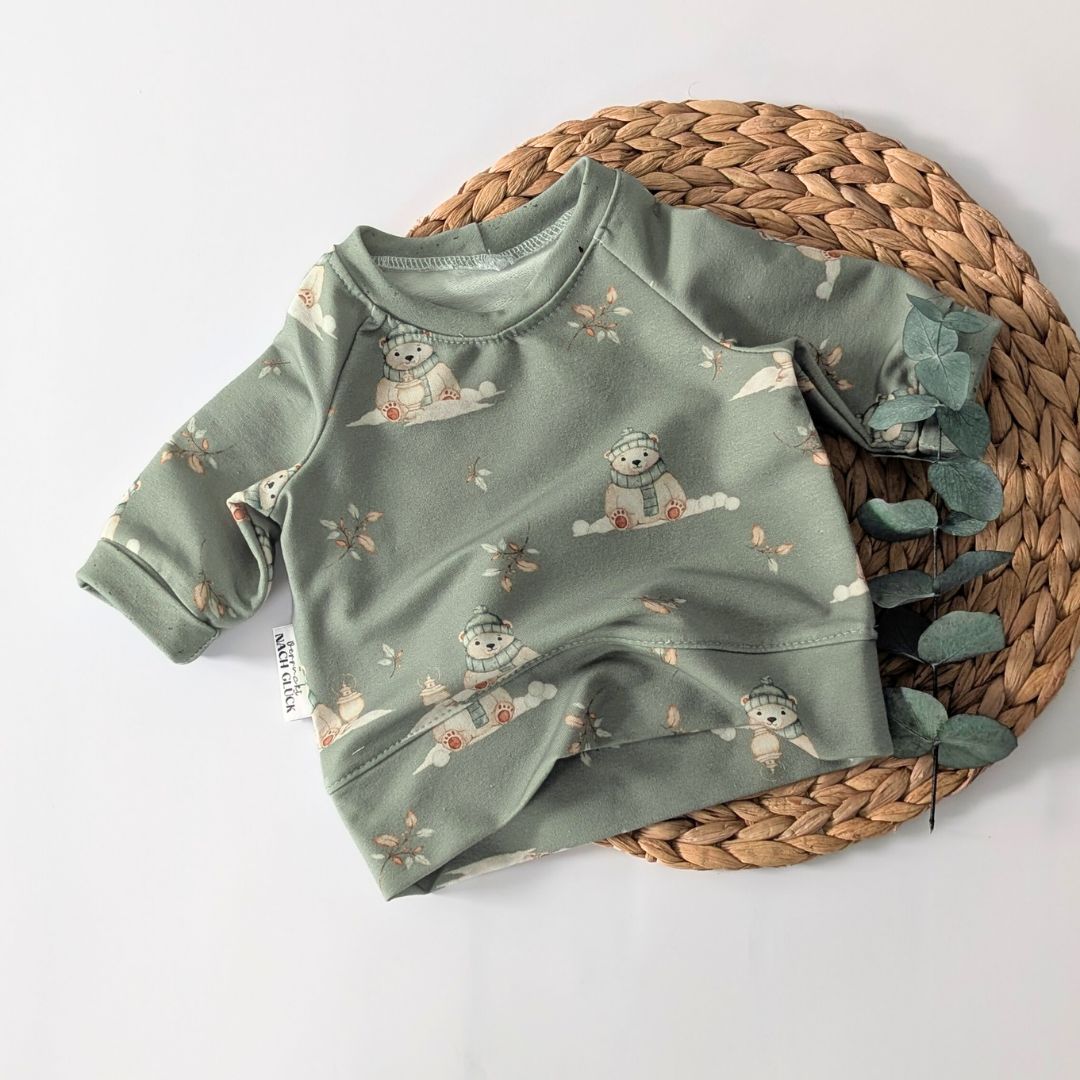 French Terry Eisbär (pistazie)