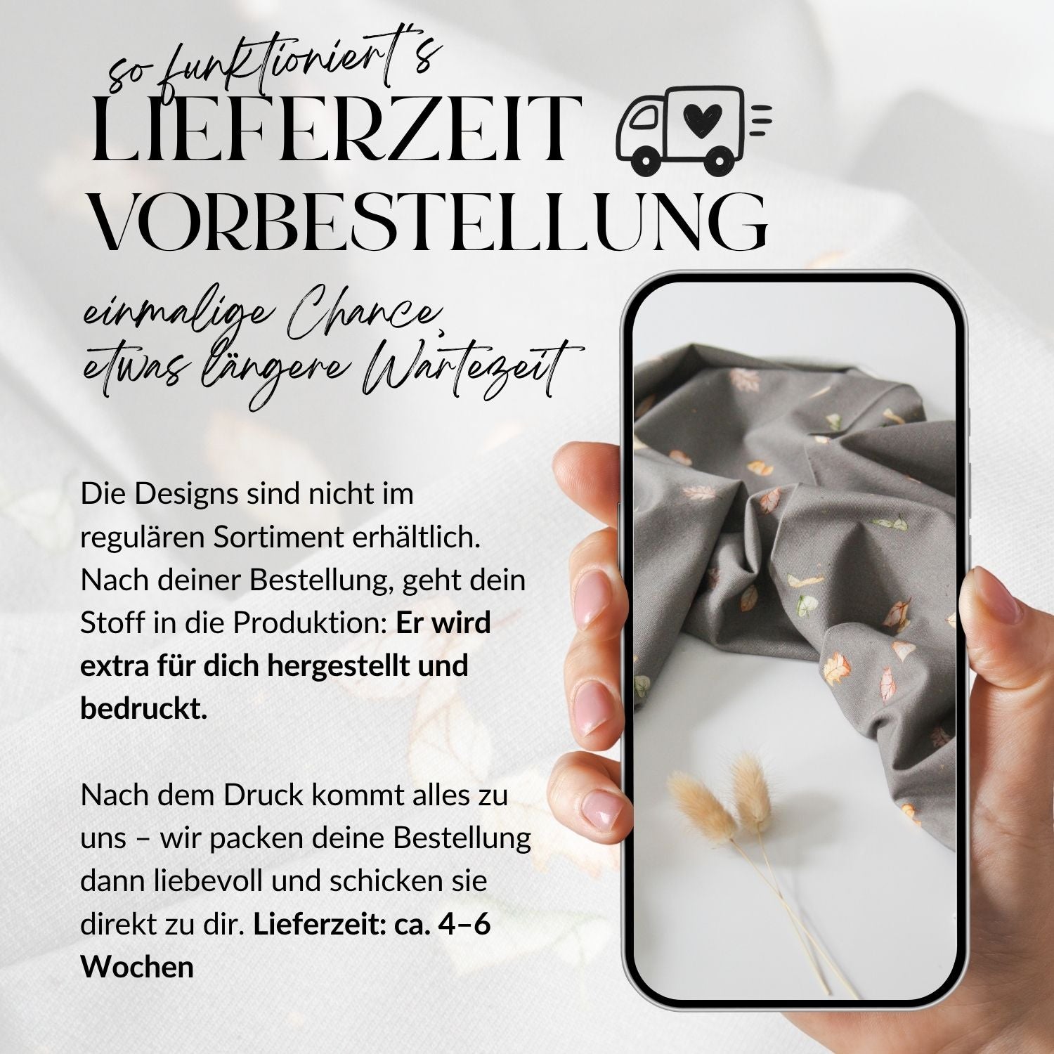 Vorbestellung French Terry Blätterzauber (dunkelgrau)