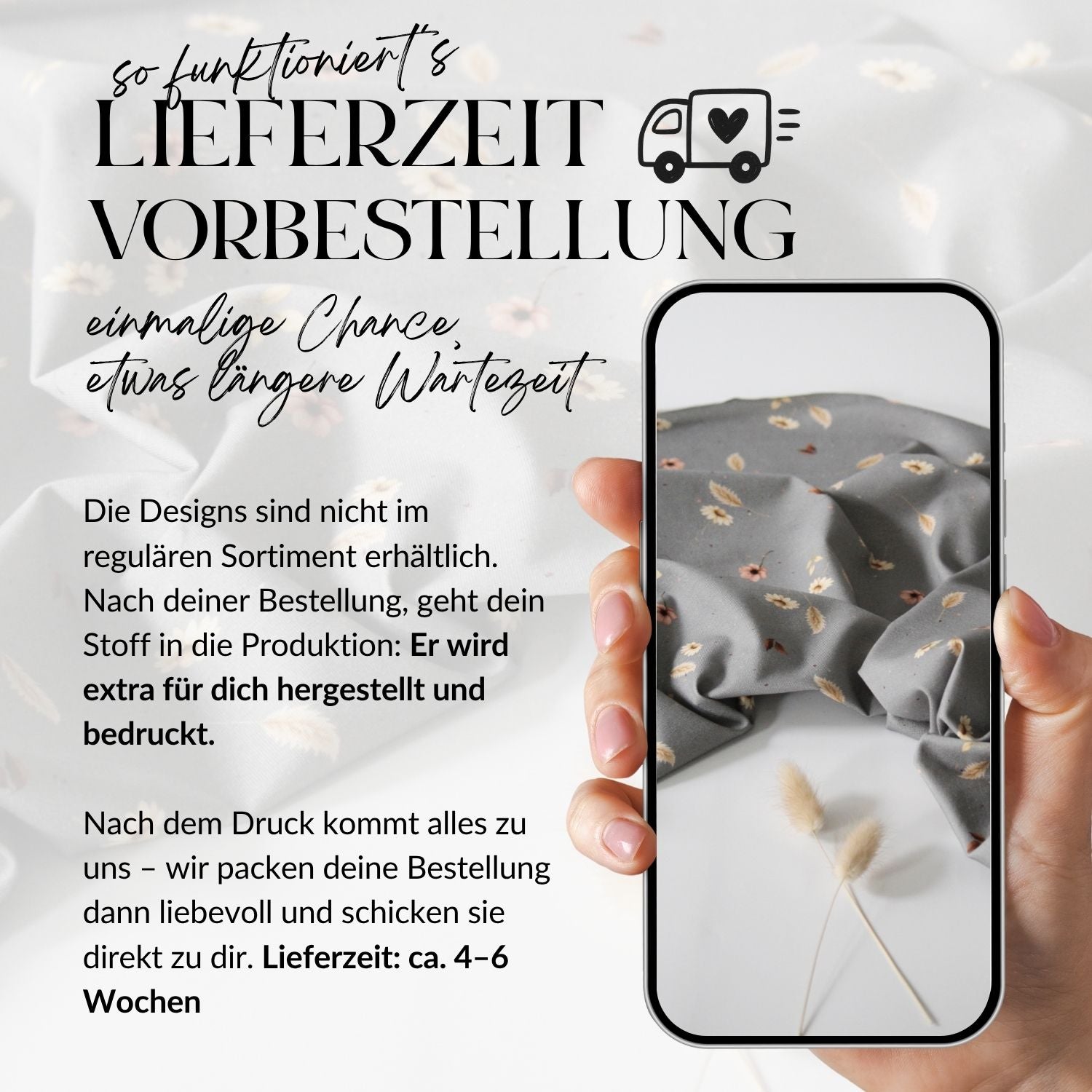 Vorbestellung French Terry Sweetflora grau