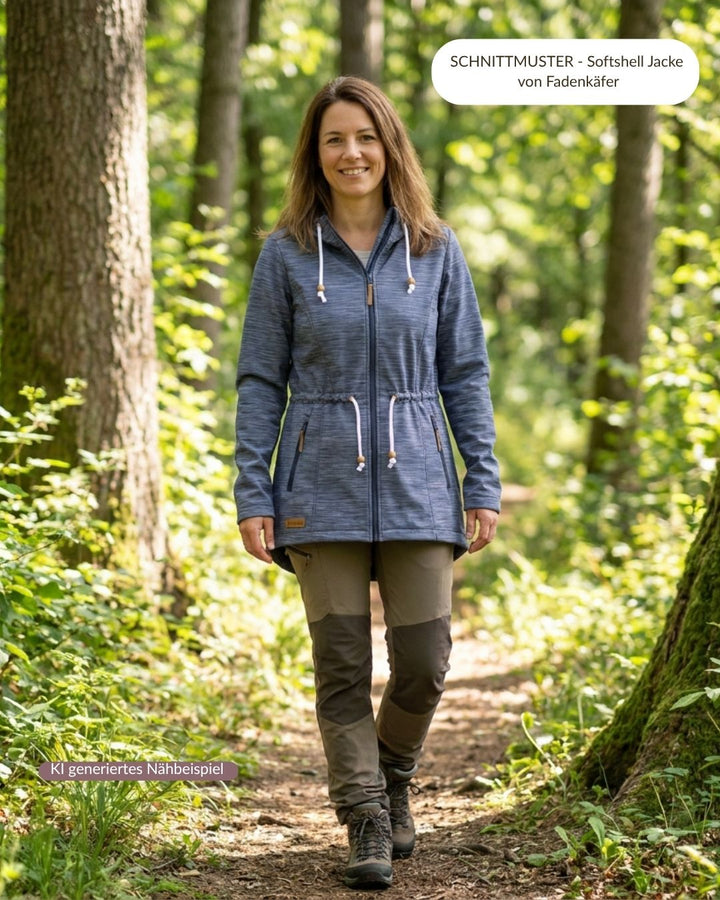 Vorbestellung Softshell Strokes blau