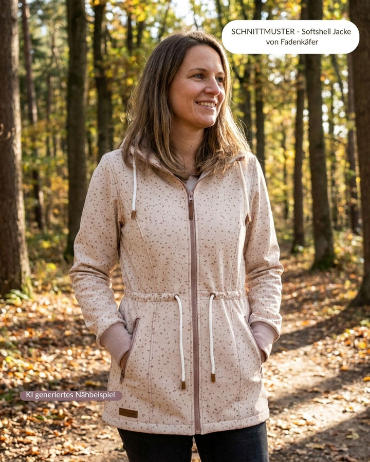 Vorbestellung Softshell XS Leo beige