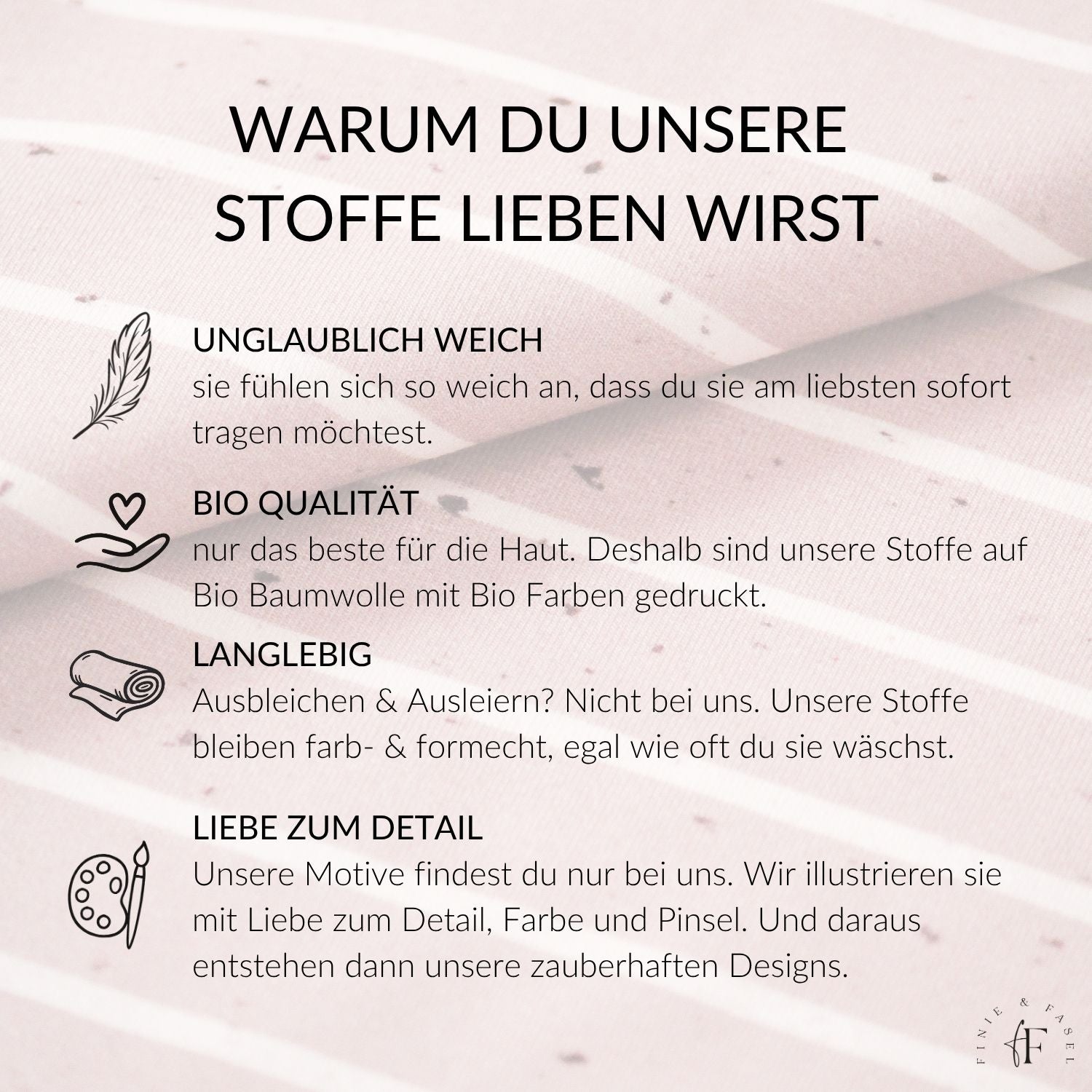 Vorbestellung French Terry Streifen rosé