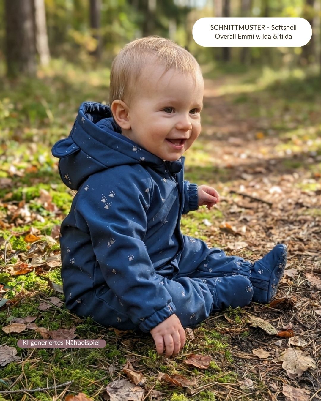 Vorbestellung Softshell Tatzen (blau)