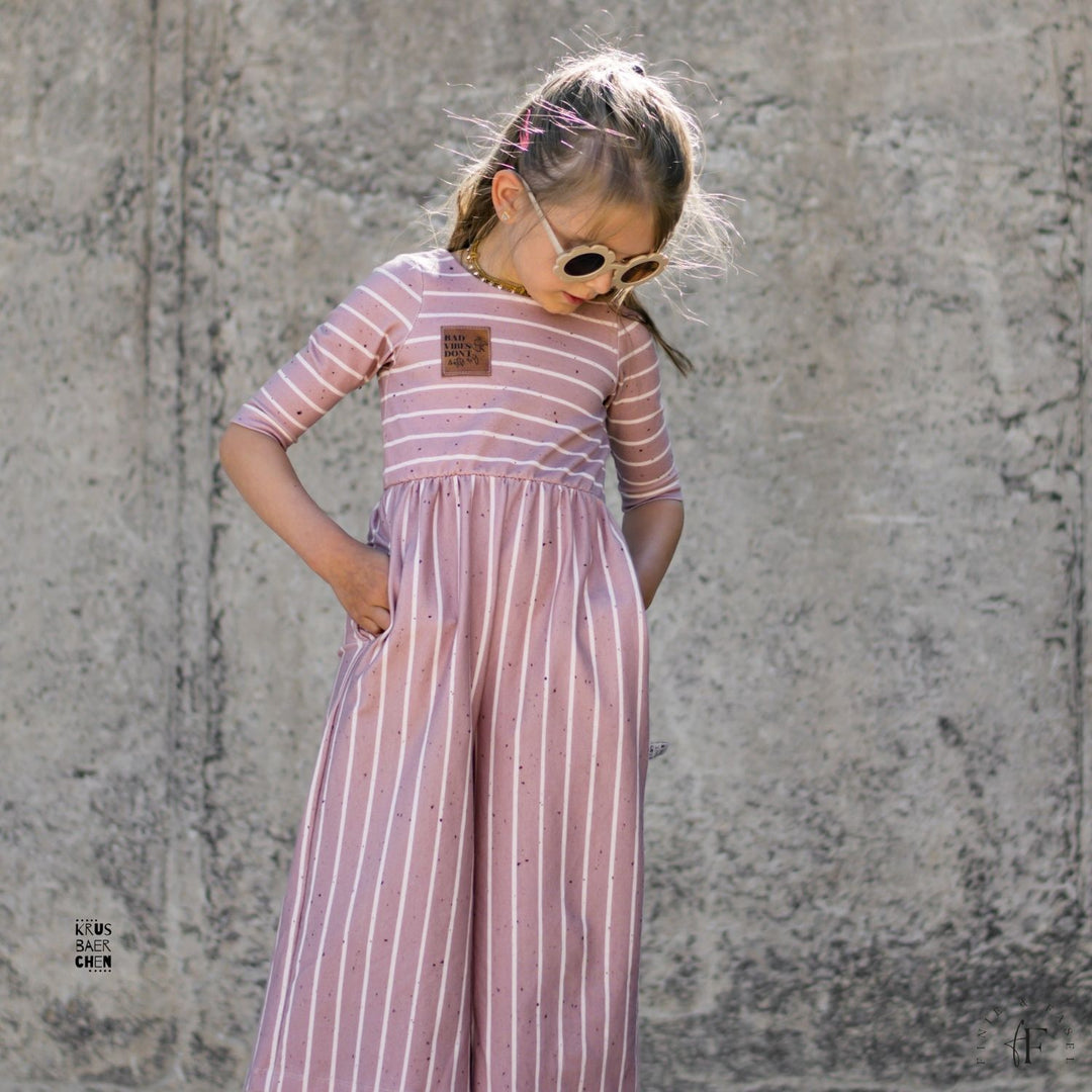 French Terry Konfetti Stripes rosé